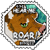 Myka's Hear Me Roar Stamp